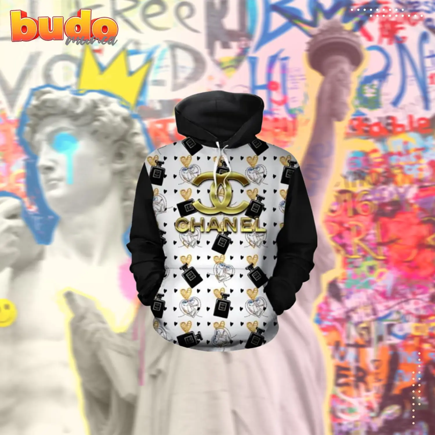 Chanel perfume luxury unisex premium hoodie luxury brand outfit for men women